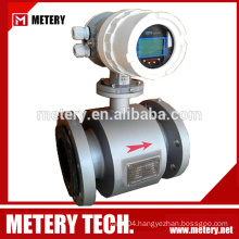 Magnetic flange connection effluent flow meter